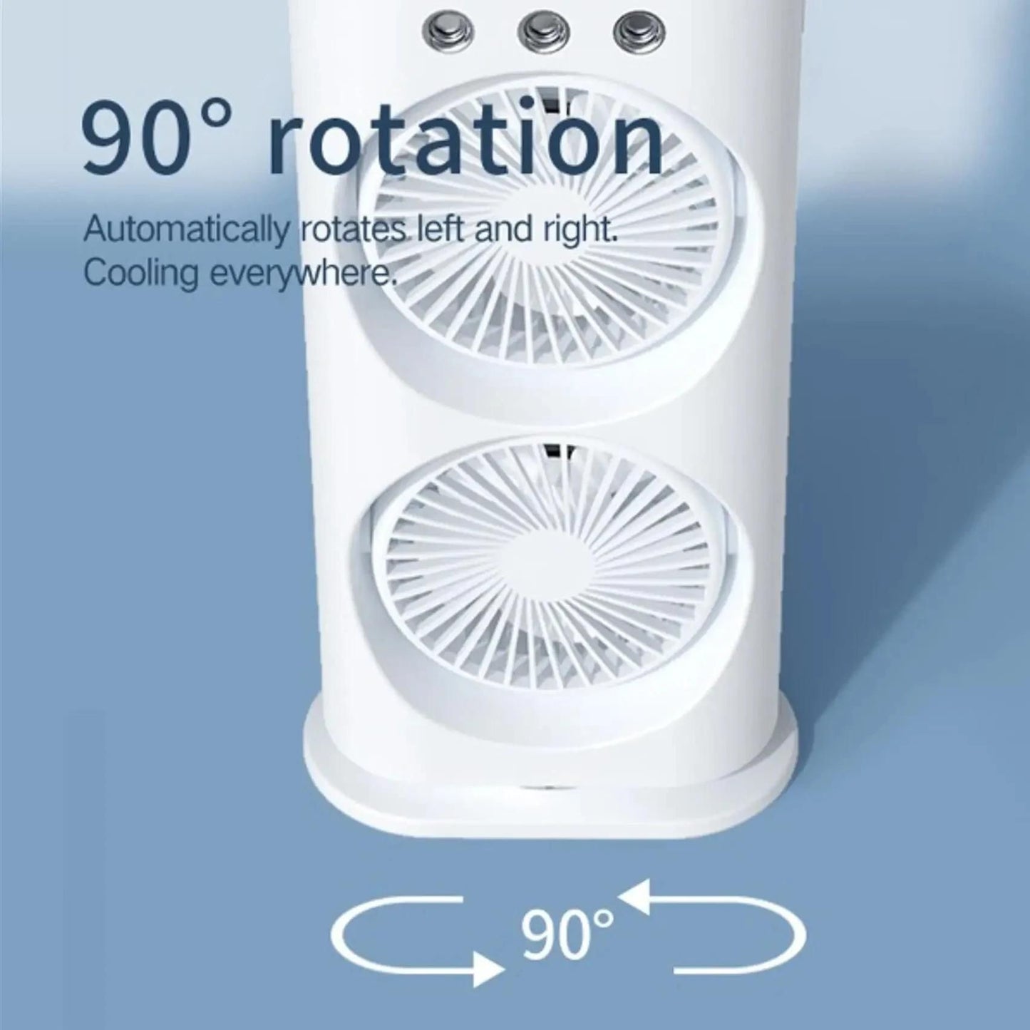 Double Head Spray Desktop Fan Space Cooler Humidifier