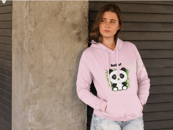 Women Hoodie – Playful Panda Edition